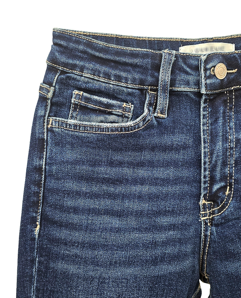 Eloise Cuffed Jeans - Dark Blue