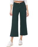 Circle Back Flare Jeans - Dark Green Denim