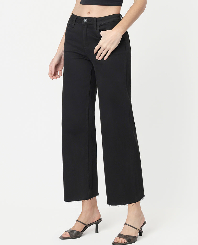 On The Go Flare Jeans - Black Denim