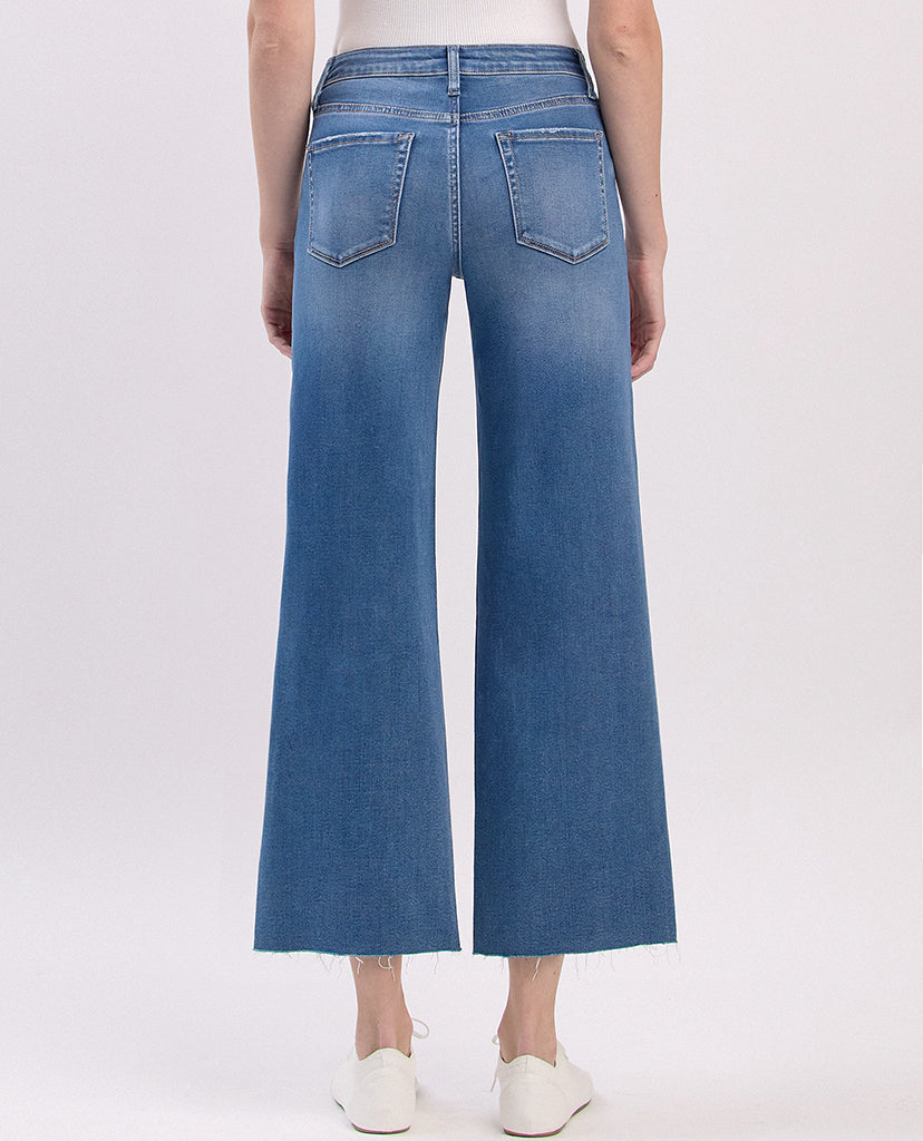Made For Me Slim Wide Jeans - Blue