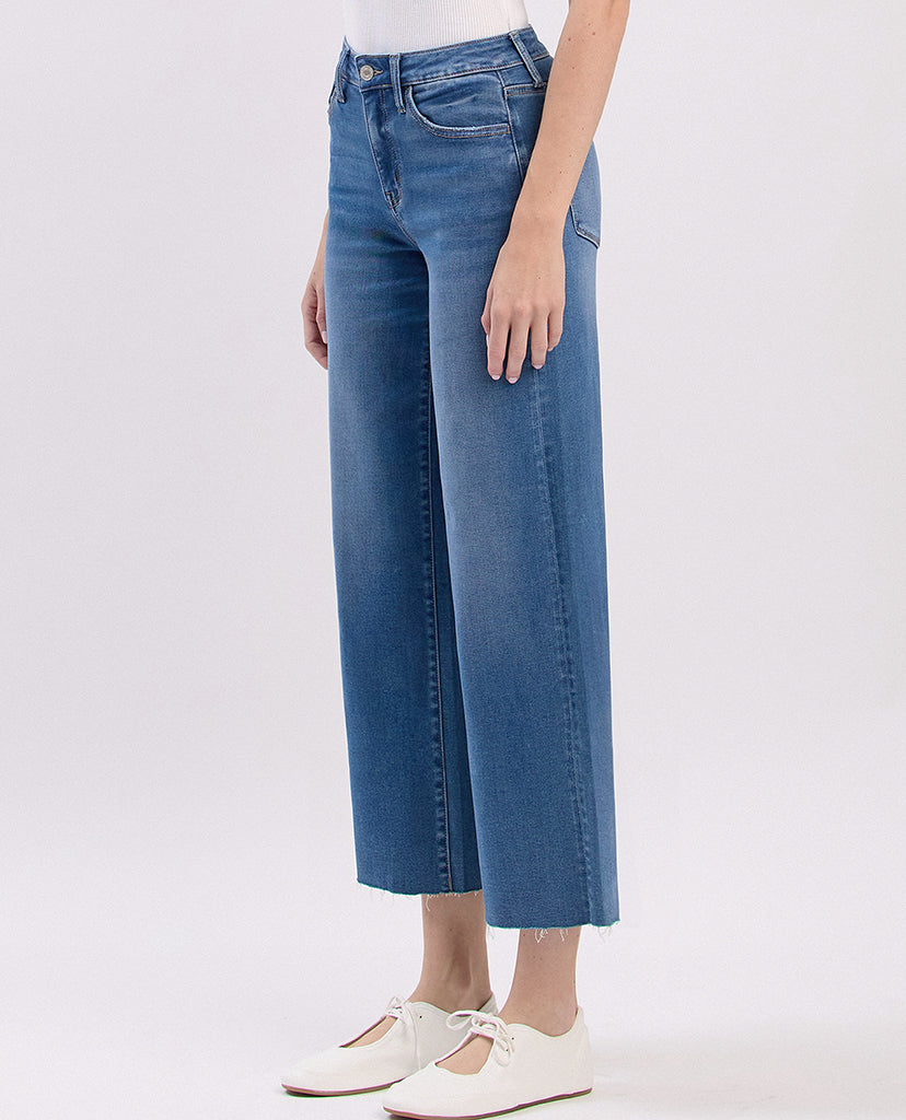 Made For Me Slim Wide Jeans - Blue