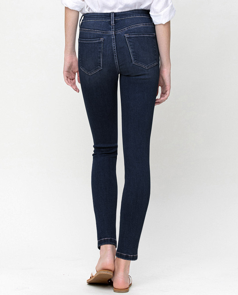 Dive Into The Dark Blue Skinny Jeans - Dark Blue Denim