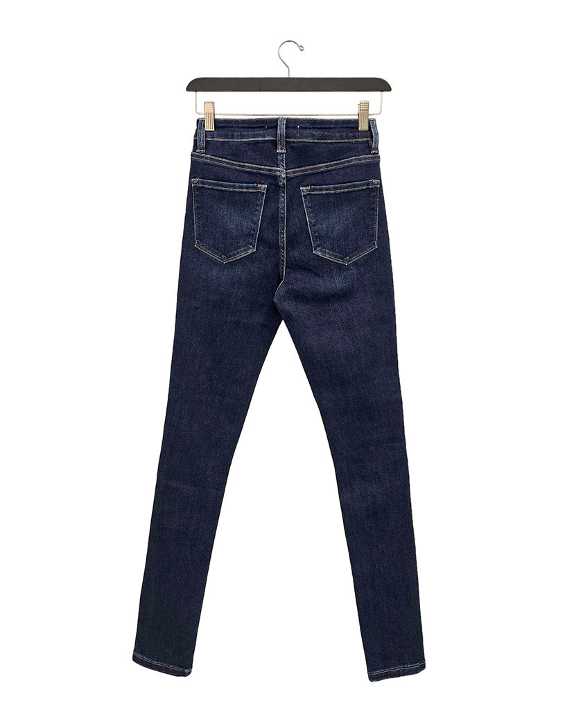 Dive Into The Dark Blue Skinny Jeans - Dark Blue Denim