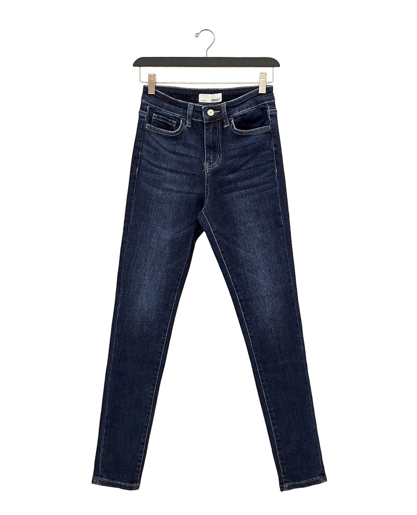 Dive Into The Dark Blue Skinny Jeans - Dark Blue Denim
