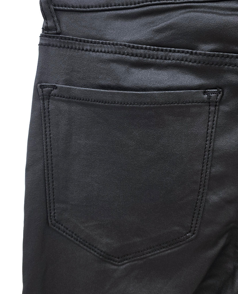 Top Rated Coated Skinny Jeans - Black Coated