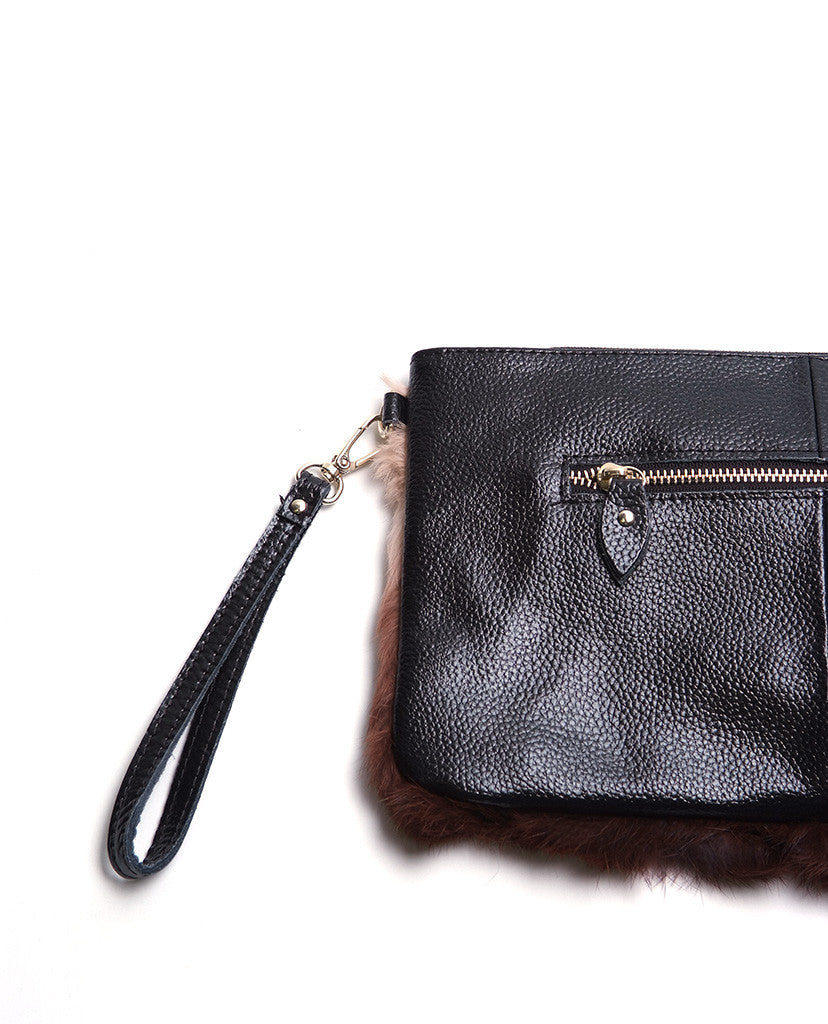 Carried Away Fur Clutch - Piin | www.ShopPiin.com
