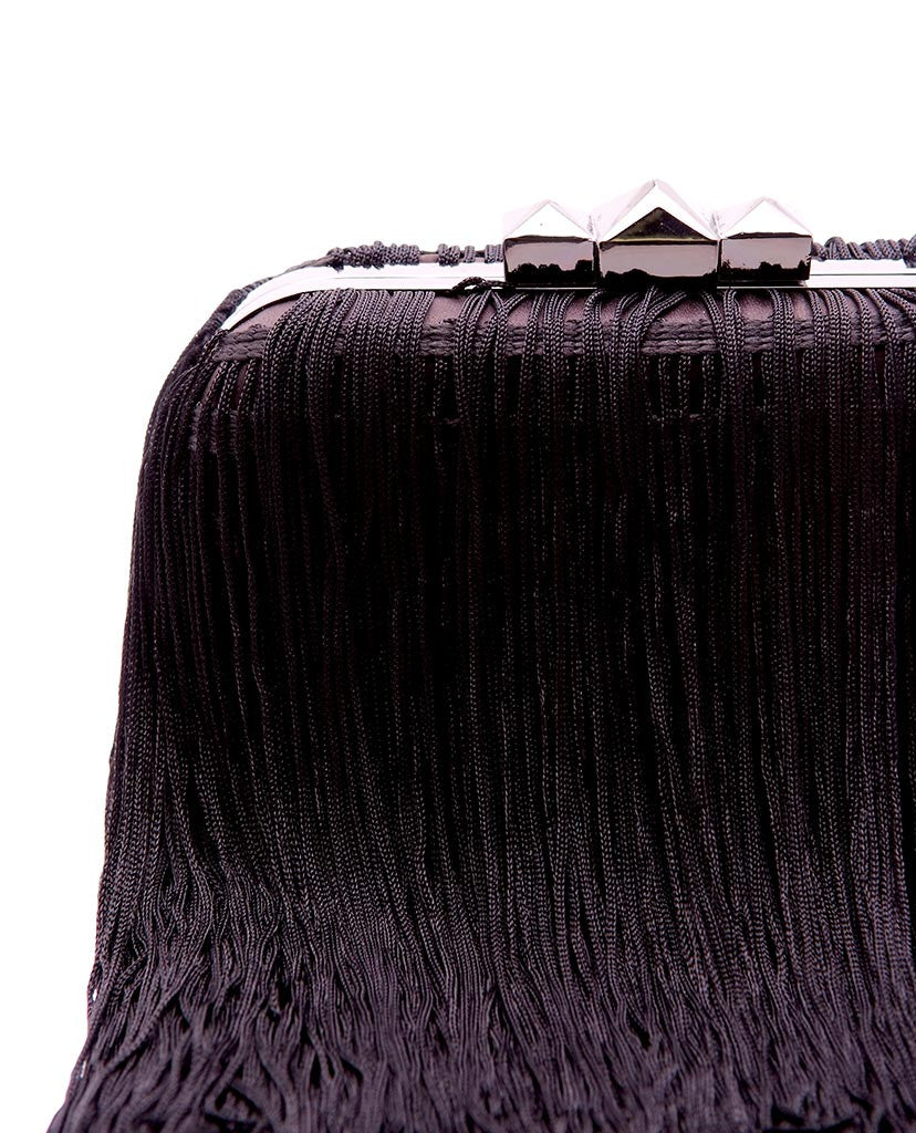 Fringe Clutch - Black - Piin | www.ShopPiin.com