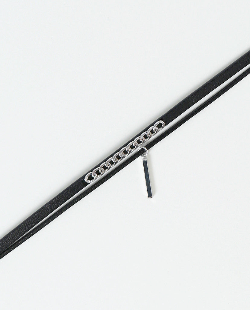 Choke You Up Choker Necklace - Black/Silver - Piin | www.ShopPiin.com
