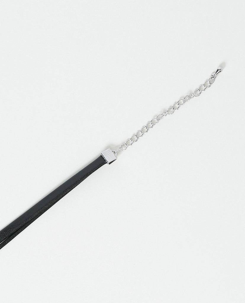 Choke You Up Choker Necklace - Black/Silver - Piin | www.ShopPiin.com