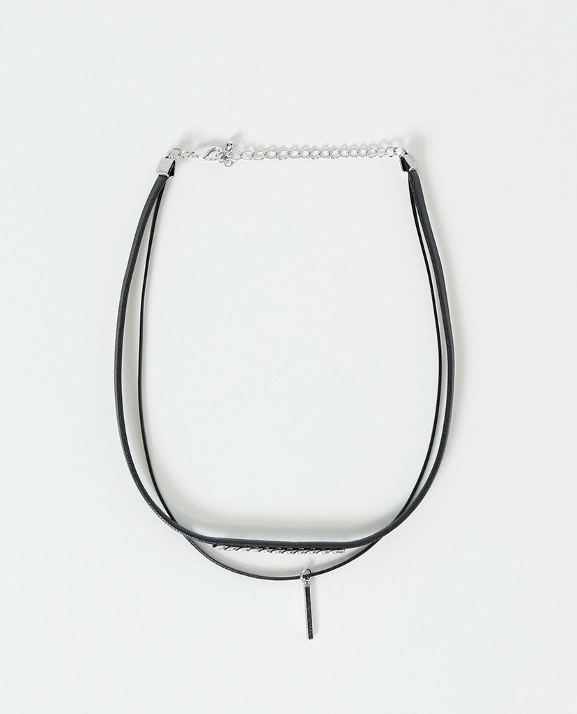 Choke You Up Choker Necklace - Black/Silver - Piin | www.ShopPiin.com