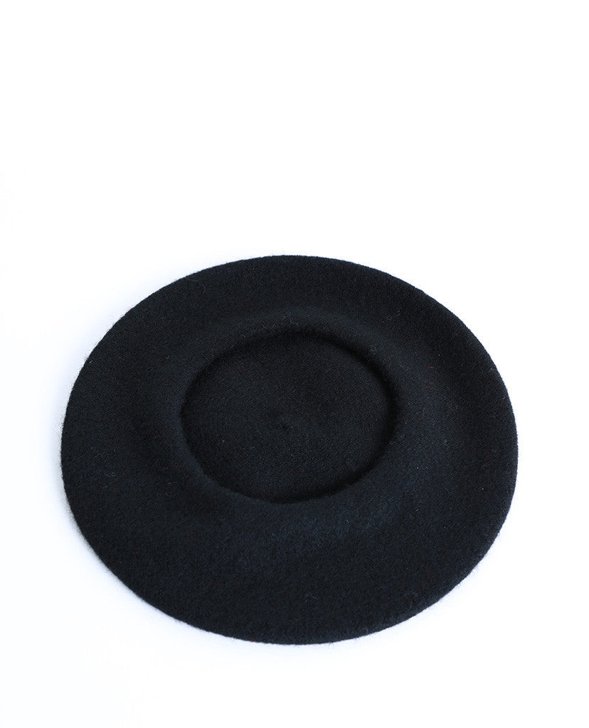 Madeleine Beret Hat - Black - Piin | www.ShopPiin.com