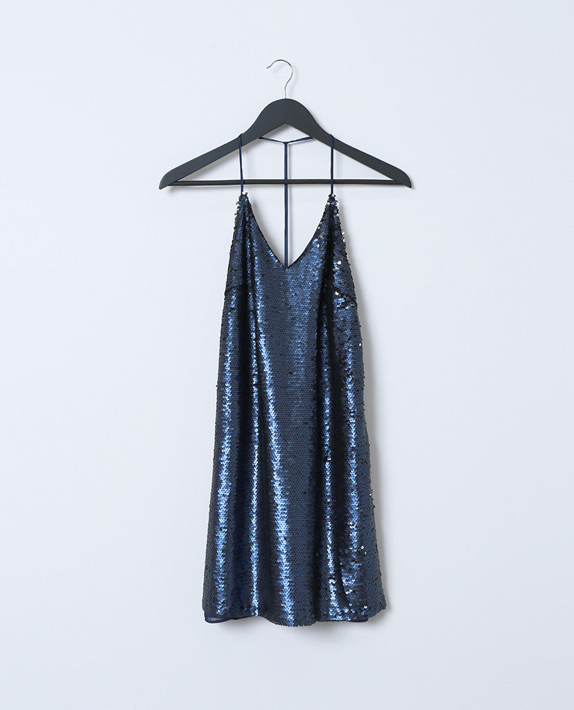 The Muse Mini-Dress - Blue Sequins - Piin | www.ShopPiin.com