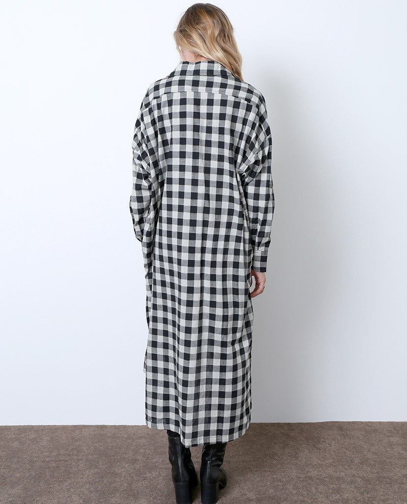 Checking Moment Plaid Shirt Dress - Piin | www.ShopPiin.com