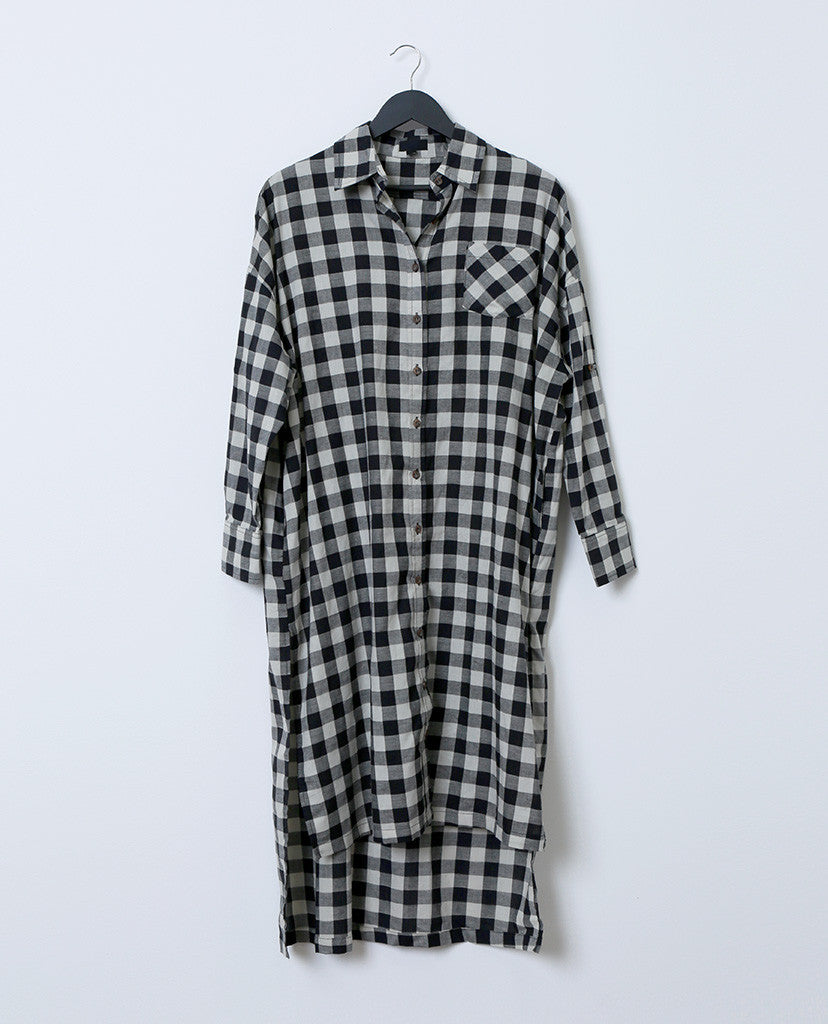 Checking Moment Plaid Shirt Dress - Piin | www.ShopPiin.com