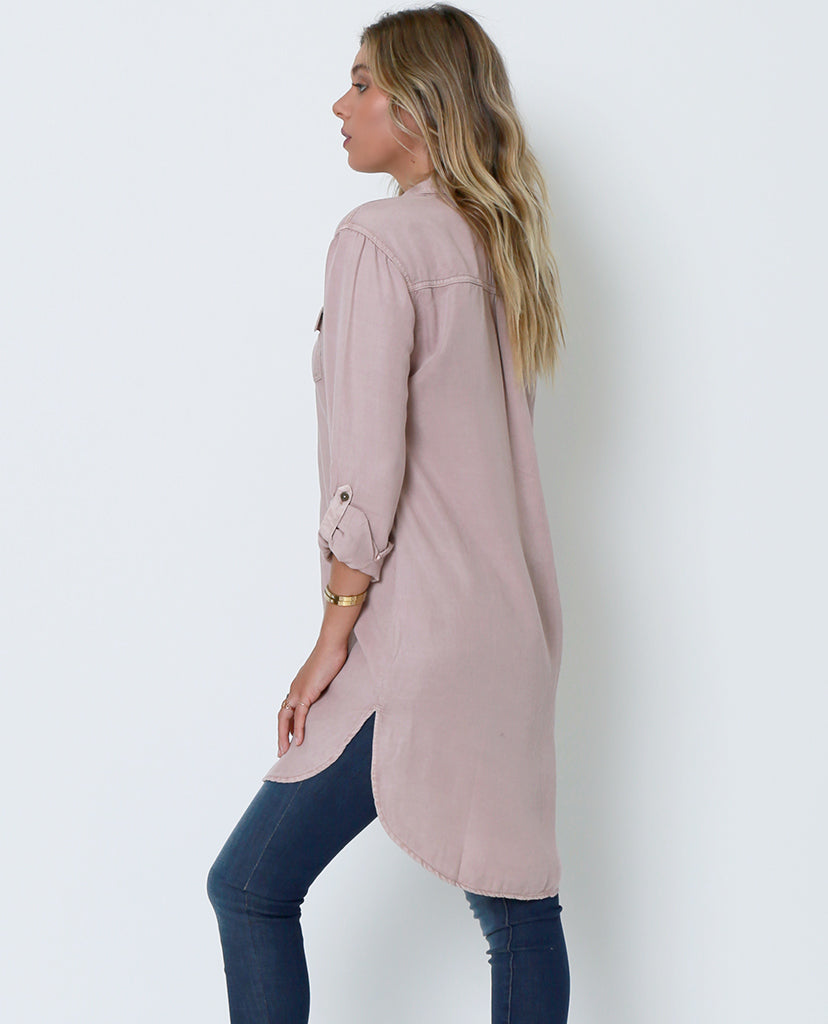 Kate’s Shirt-Dress - Blush - Piin | ShopPiin.com