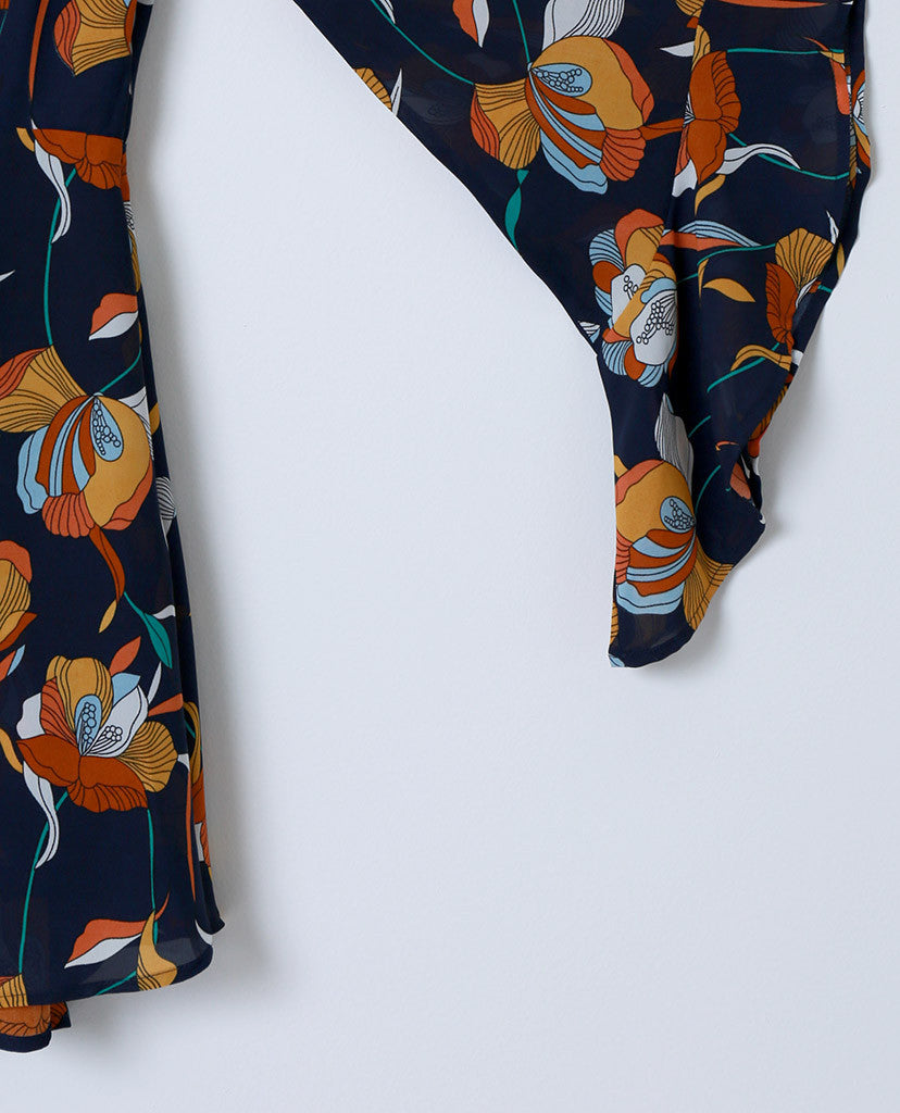 Dream Flowers Dress - Navy Floral Print - Piin | www.ShopPiin.com