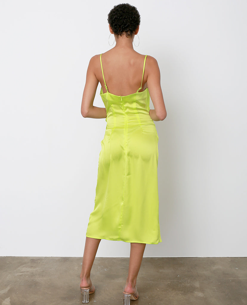 Amore Mio Slip Dress - Lime - Piin | ShopPiin.com