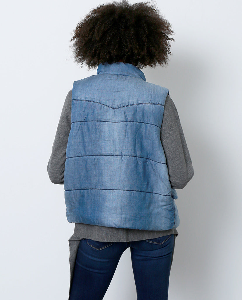 Back In Mind Denim Vest - Blue - Piin | ShopPiin.com