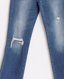 Carine Straight Jeans - Blue Denim