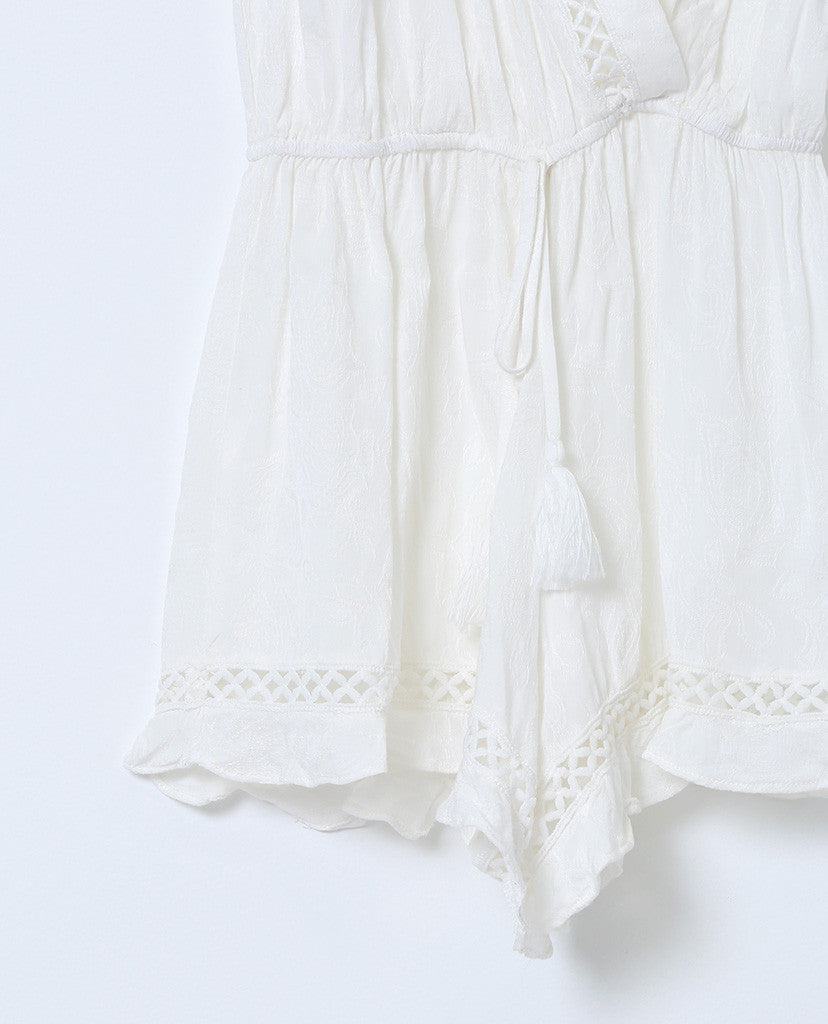 White Out Romper - White Lace - Piin | ShopPiin.com