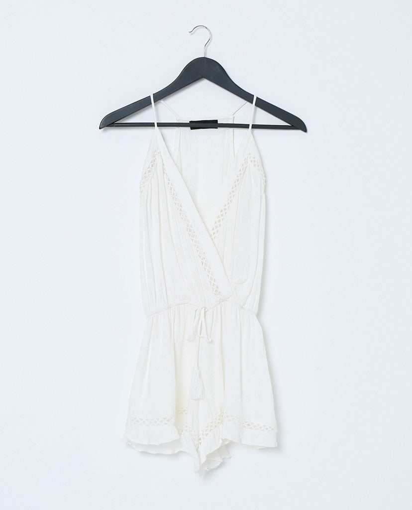 White Out Romper - White Lace - Piin | ShopPiin.com