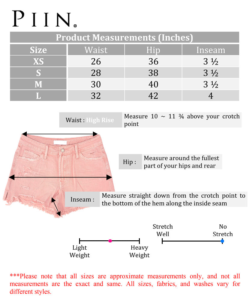 Sweet Pie Vintage Denim Shorts - Dust Pink