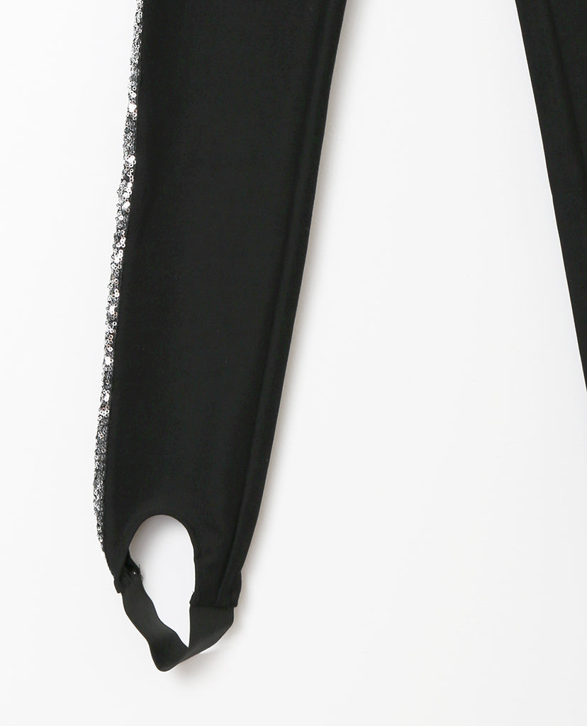 Ellie Stirrup Leggings - Black/Silver - Piin | www.ShopPiin.com