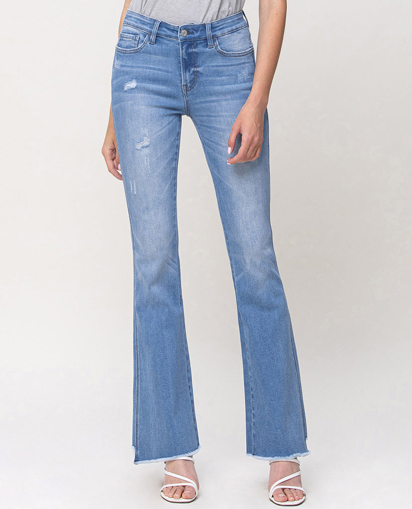 Old School Flare Jeans - Blue Denim