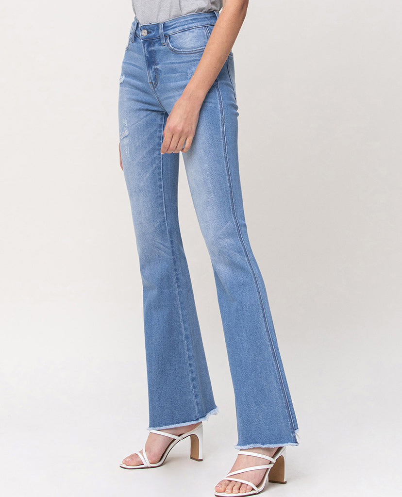 Old School Flare Jeans - Blue Denim