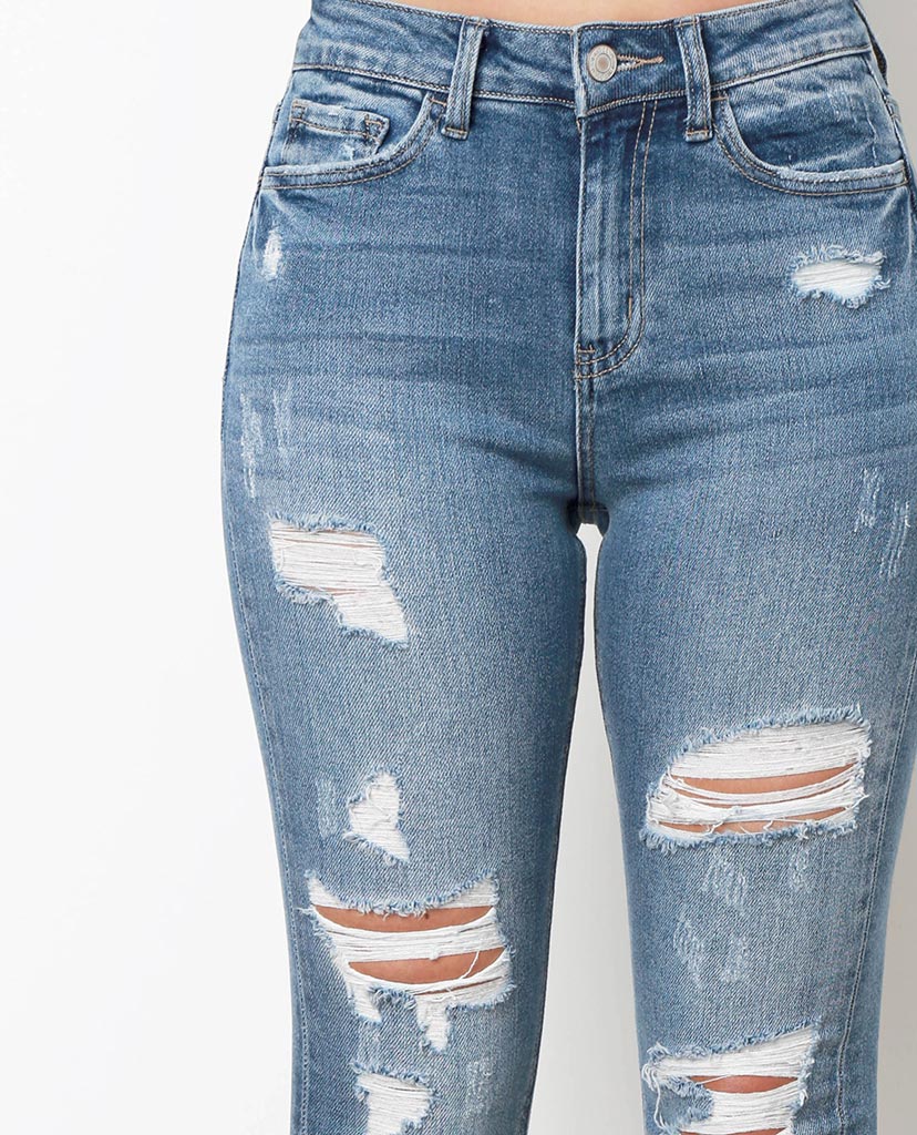 All Over Again Skinny Jeans - Denim Blue - Piin | ShopPiin.com