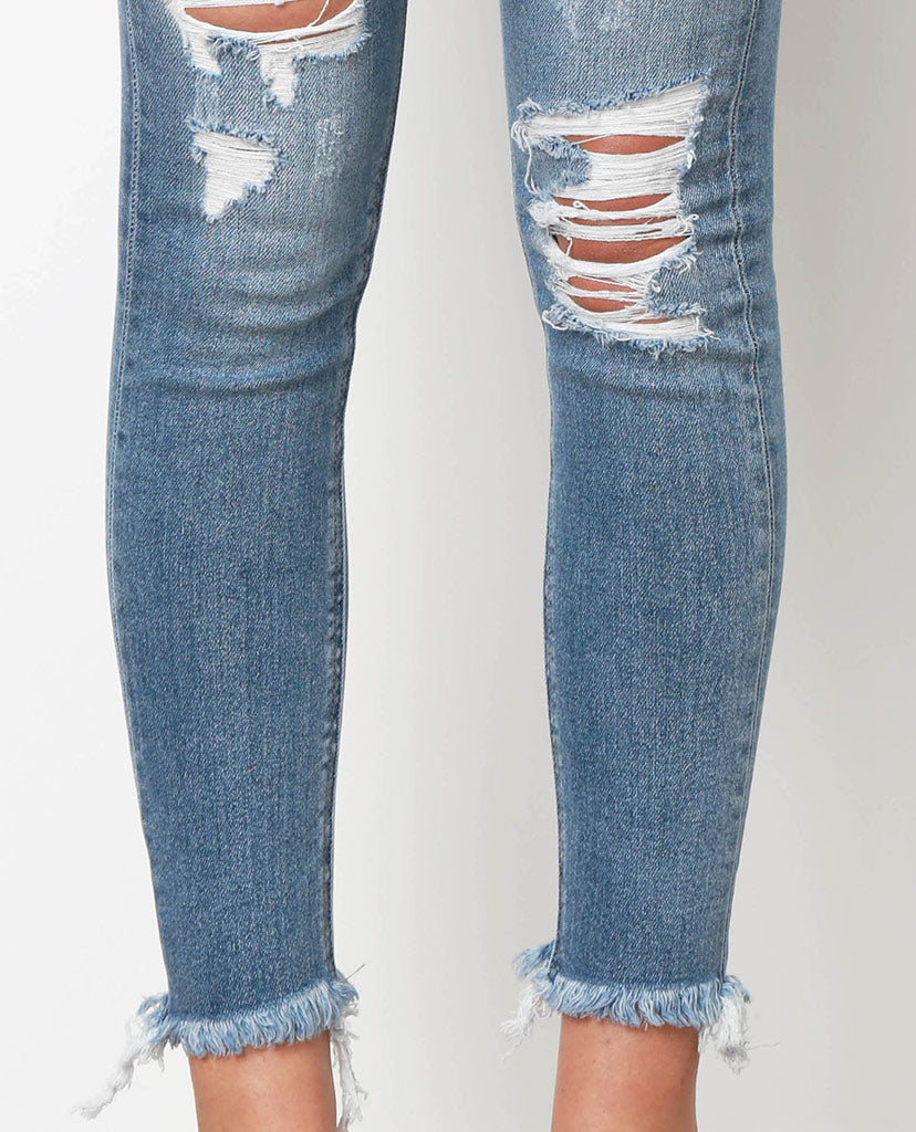 All Over Again Skinny Jeans - Denim Blue - Piin | ShopPiin.com