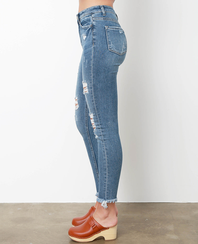 All Over Again Skinny Jeans - Denim Blue - Piin | ShopPiin.com