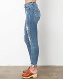 All Over Again Skinny Jeans - Denim Blue - Piin | ShopPiin.com