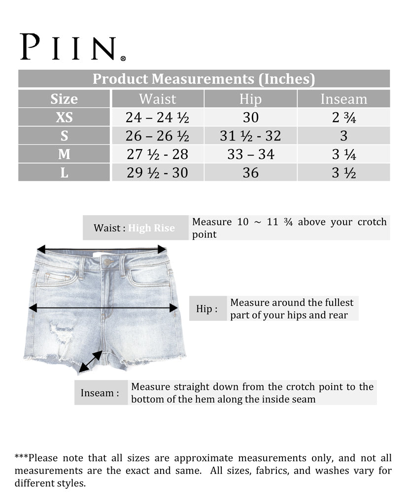 Uptown Denim Shorts - Light Blue