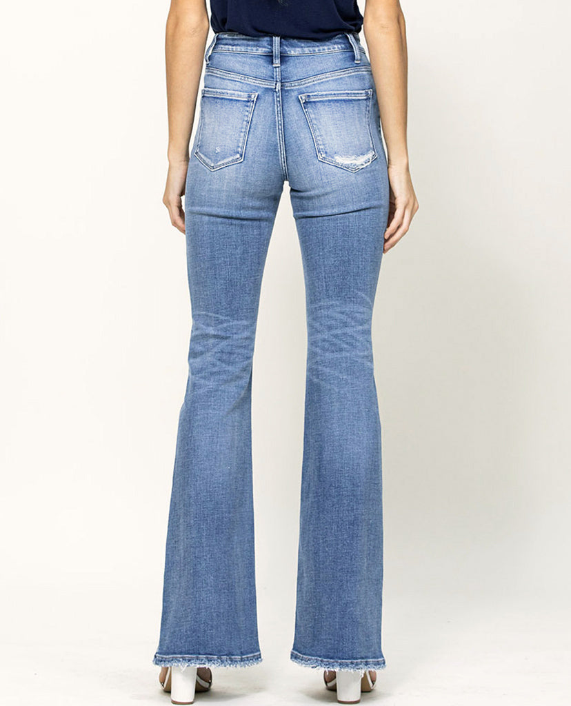 Golden Day Flare Jeans - Blue