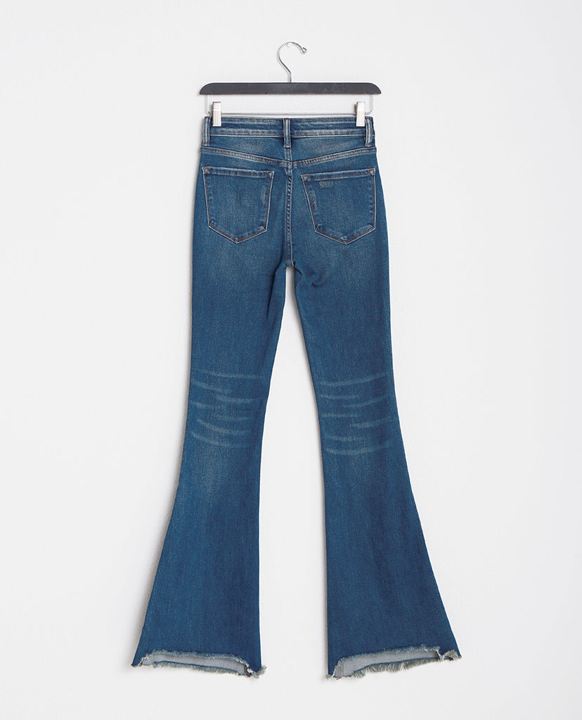 Luna Flare Jeans - Blue Wide