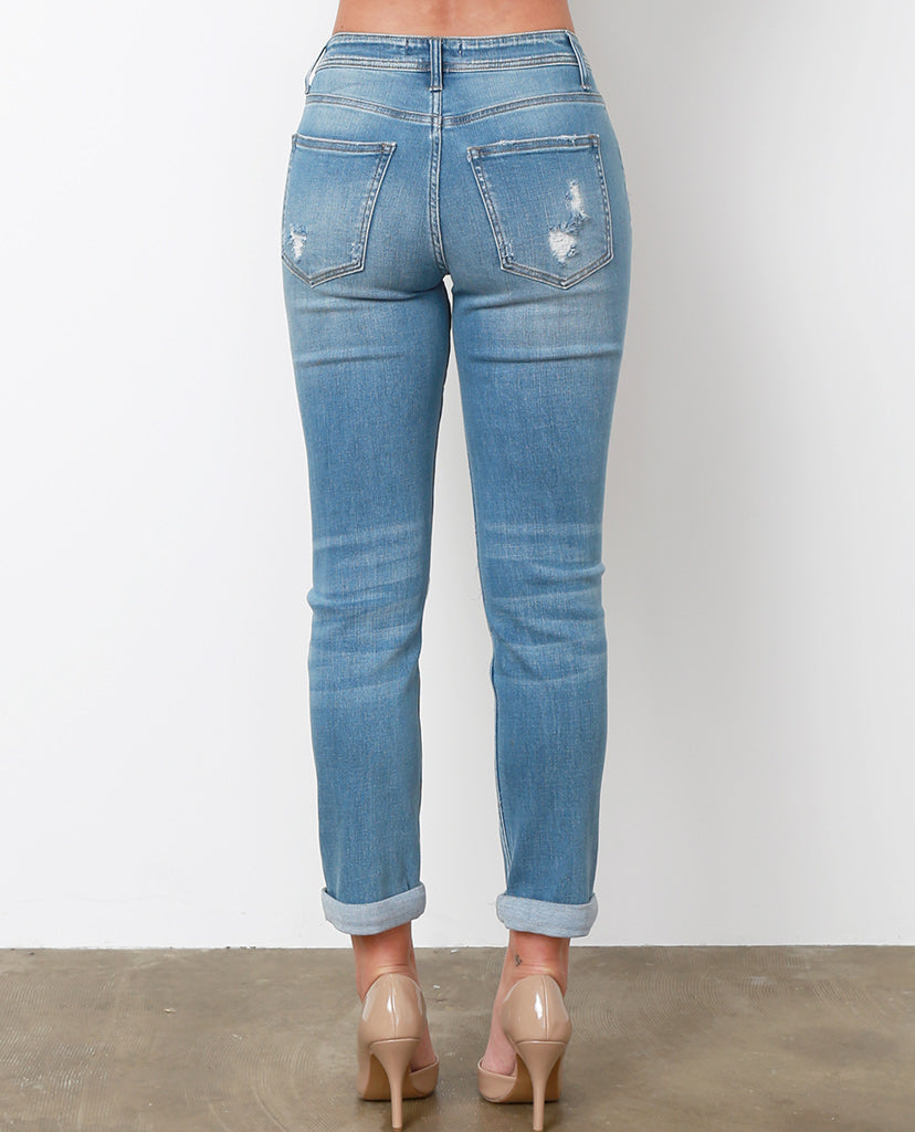 Vittoria’s Boyfriend Jeans - Blue Denim