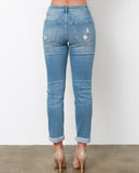 Vittoria’s Boyfriend Jeans - Blue Denim