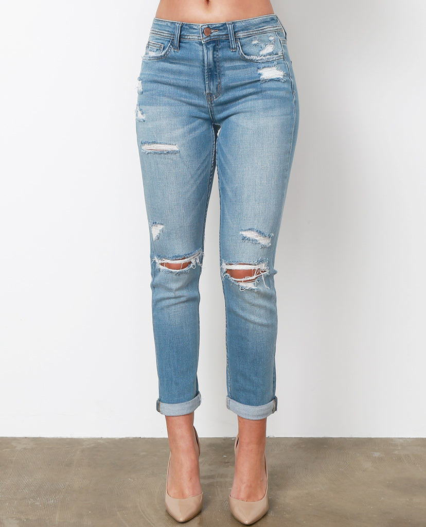 Vittoria’s Boyfriend Jeans - Blue Denim