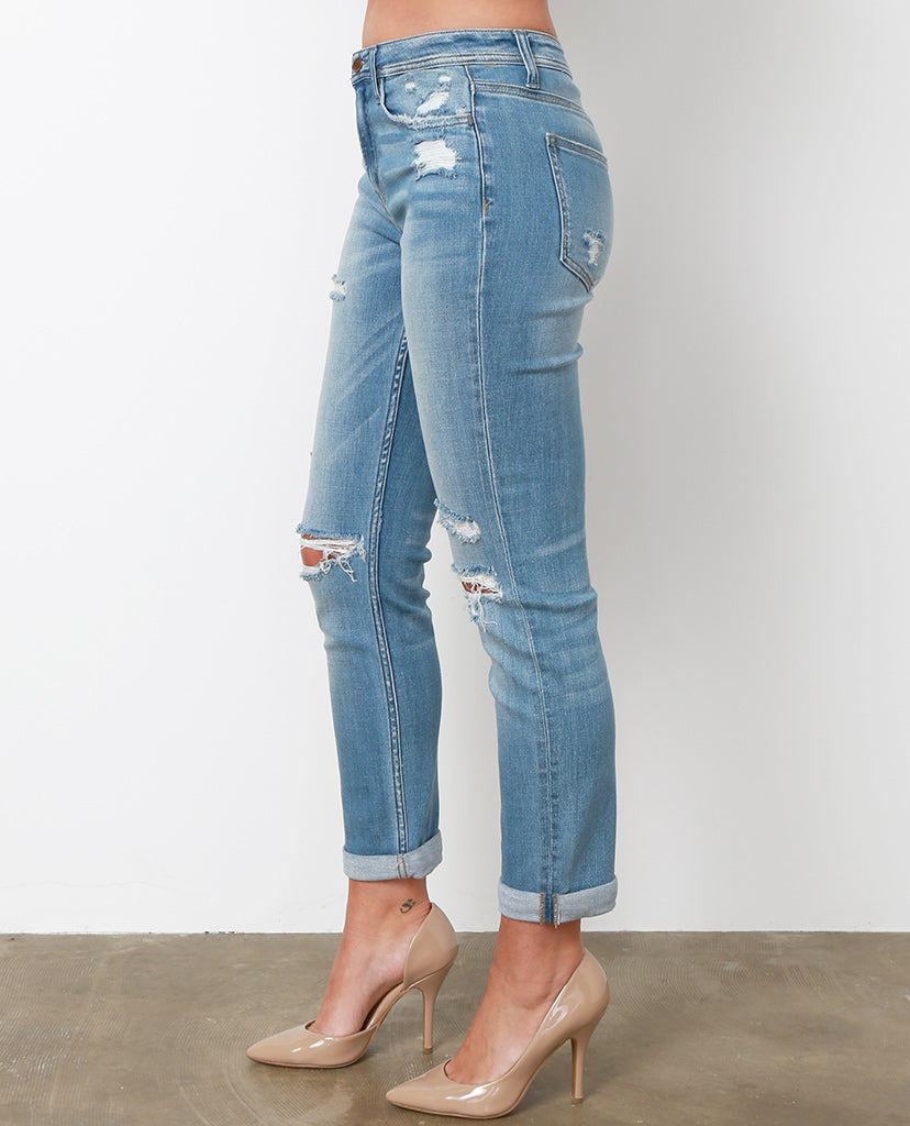 Vittoria’s Boyfriend Jeans - Blue Denim