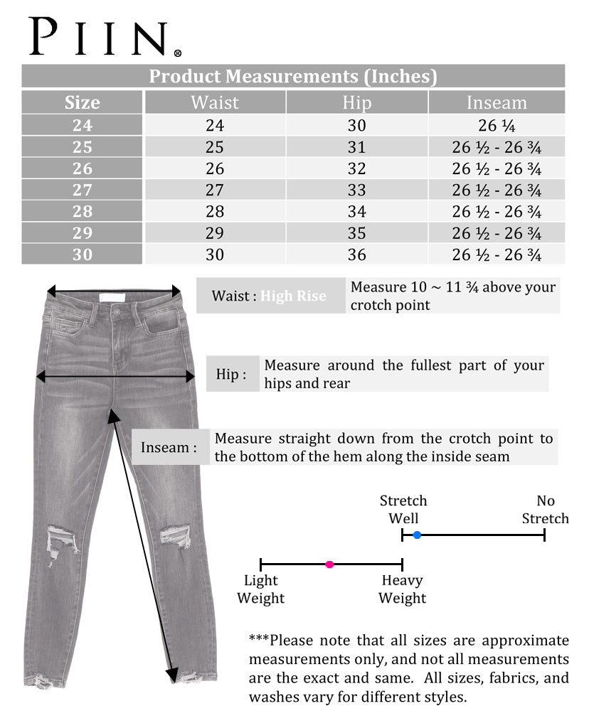 Lilly Skinny Jeans - Gray Denim