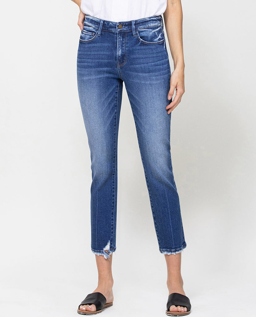 Love More Straight Jeans - Blue Denim