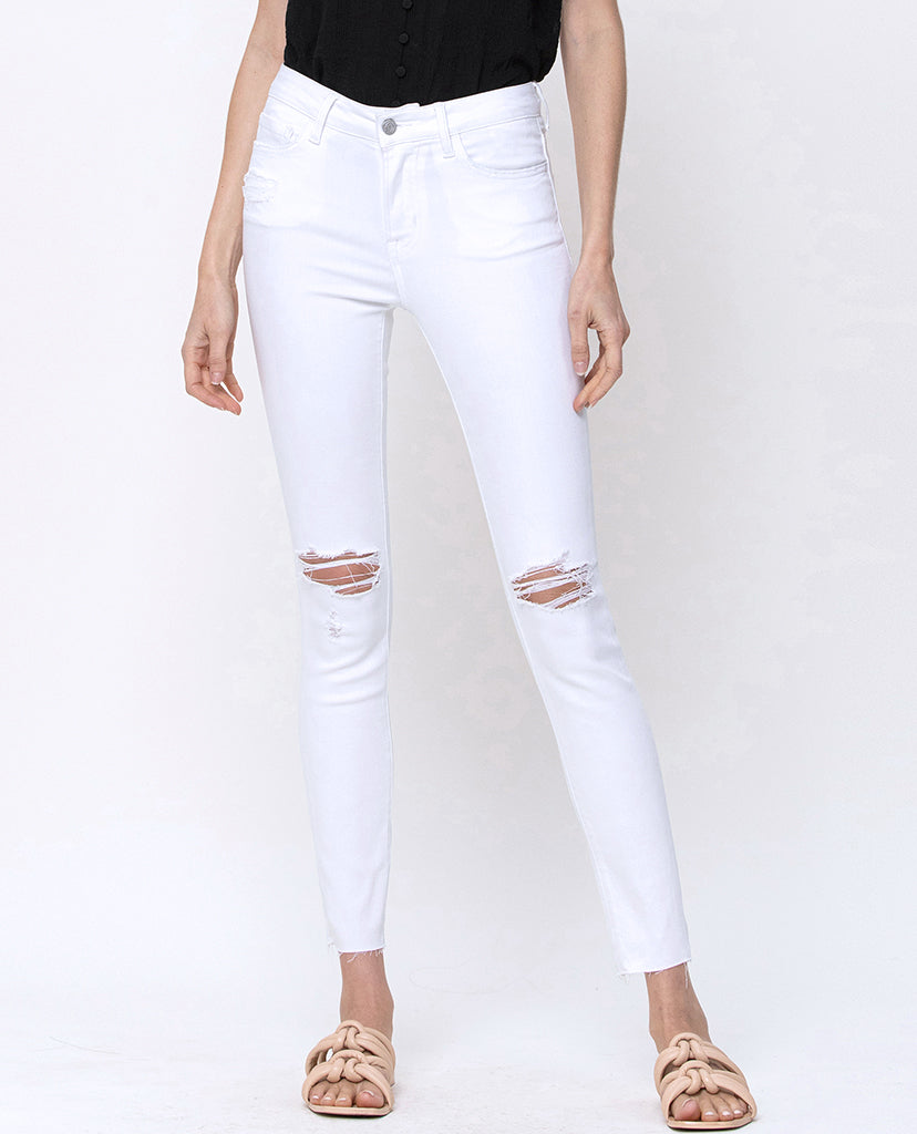 Timelessly Cool Optic White Skinny Jeans - Denim