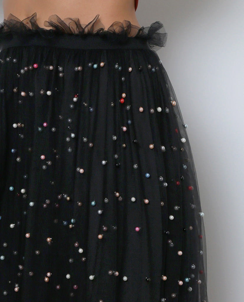 Unforgettable Memories Midi Skirt - Black - Piin | ShopPiin.com