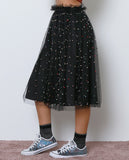 Unforgettable Memories Midi Skirt - Black - Piin | ShopPiin.com
