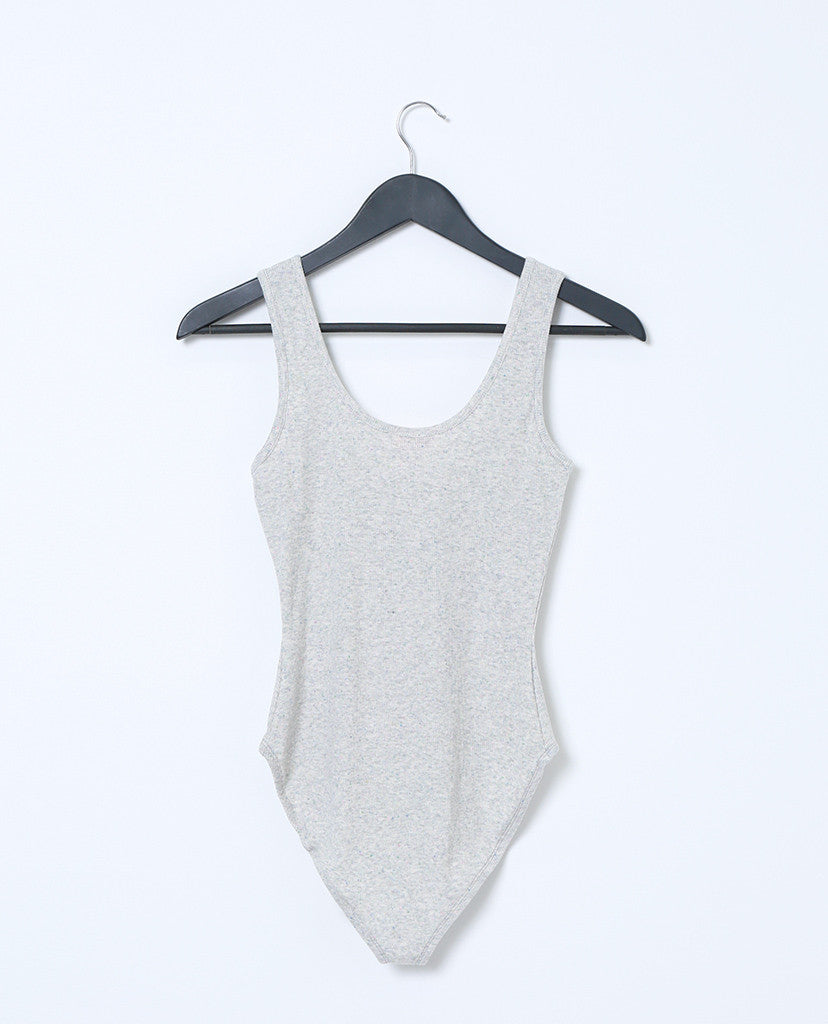 Taking Over Jersey Tank Bodysuit - Gray - Piin | www.ShopPiin.com
