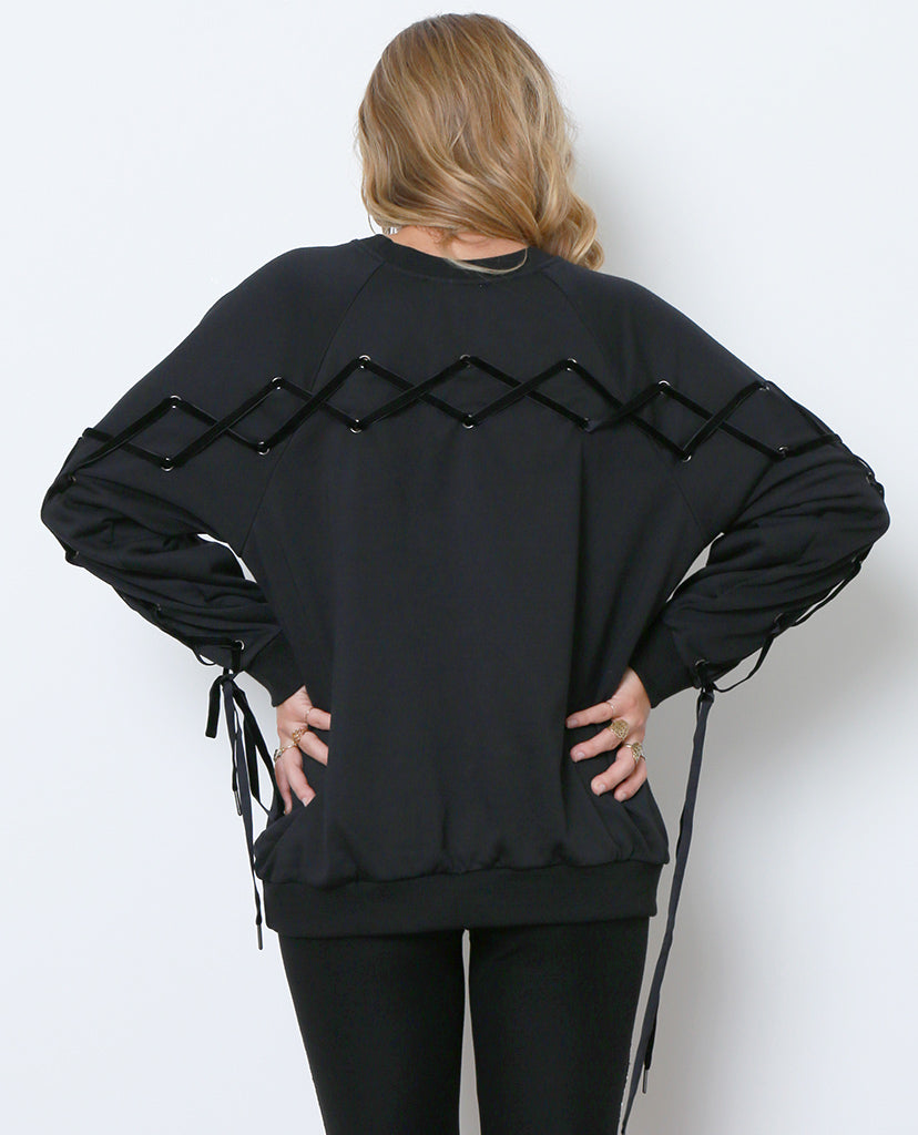 Je T’Adore Sweatshirt - Black - Piin | ShopPiin.com