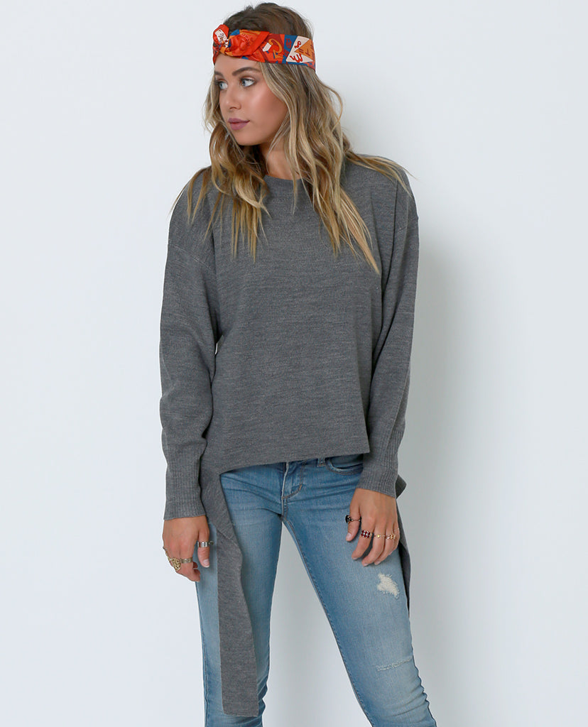 Peace Out Sweater - Gray - Piin | ShopPiin.com
