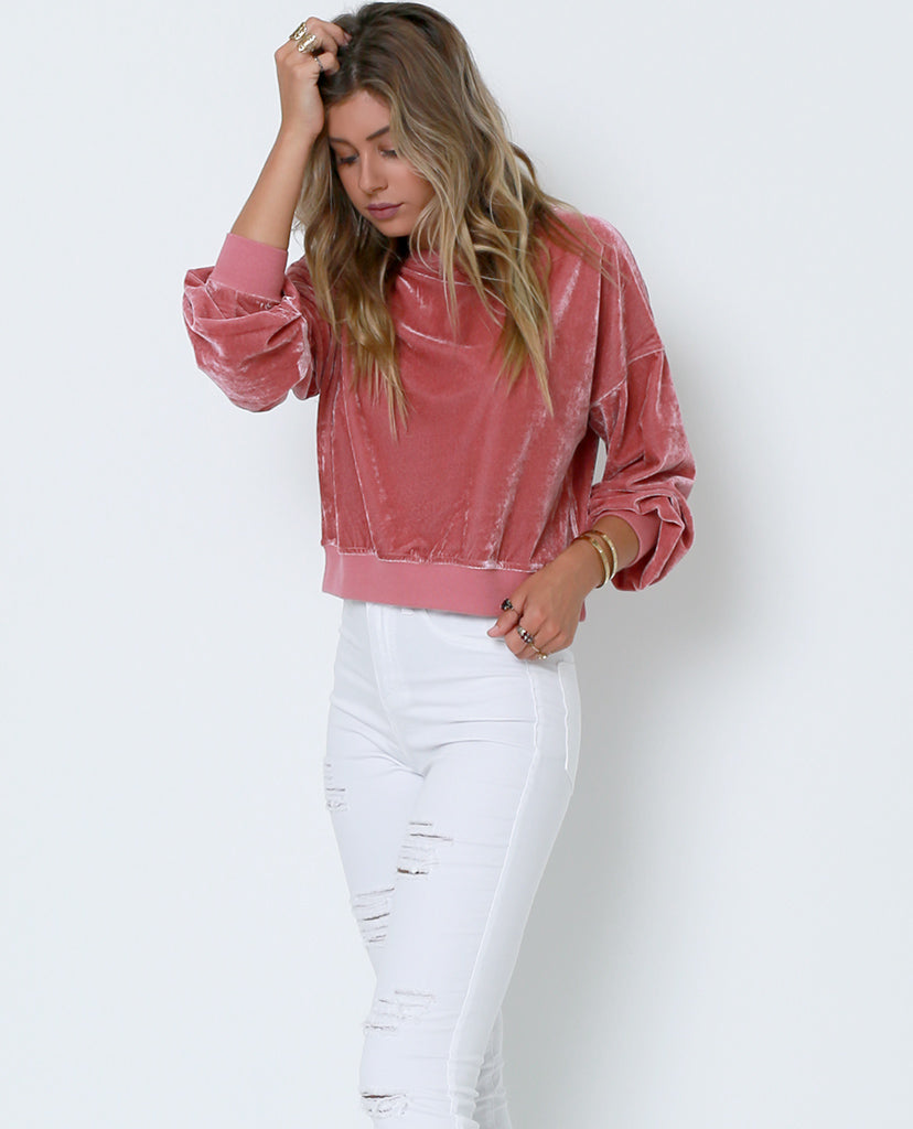 Staying True Sweatshirt - Pink - Piin | ShopPiin.com