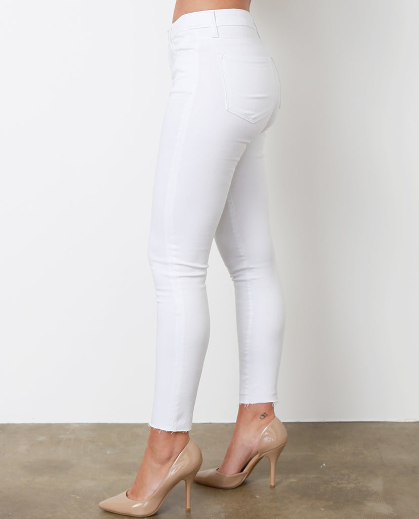 Bliss Skinny Jeans - White Denim